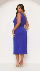 Alaina Midi Dress - Cobalt Blue