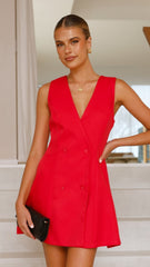 Hani Mini Dress - Red