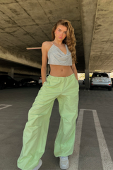 Shi Drawstring Parachute Pants