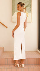 Sarsha Boatneck Maxi Dress - White