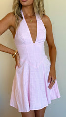 Skye Mini Dress - Pink