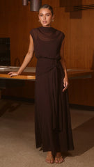 Amarni Maxi Dress - Chocolate