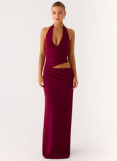 Almost Love Maxi Dress - Plum