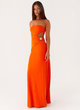 Anetta Maxi Dress - Orange