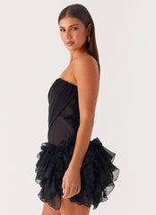 Arabian Nights Mini Dress - Black