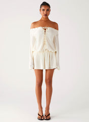Astaria Mini Dress - Ivory