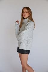 August Cable Knit Turtleneck Sweater