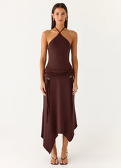 Becerra Midi Dress - Cool Chocolate