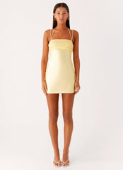 Belize Mini Dress - Lemon