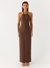 Bloomers Maxi Dress - Brown