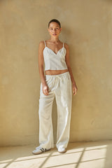 Camille Wide Leg Linen Pants