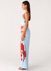 Chloe Maxi Dress - Turquoise Bloom