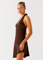 Colt Mini Dress - Chocolate