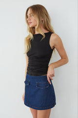 Dolly Denim Mini Skort