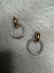 Dannaka Interlock Hoop Earrings