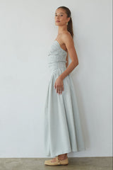 Elara Striped Maxi Dress
