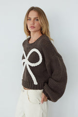 Elliana Knit Bow Sweater