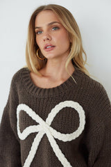 Elliana Knit Bow Sweater