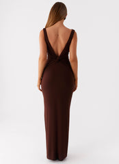 Earthbound Muse Maxi Dress - Chocolate