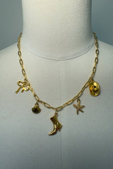 Hannah Cowgirl Charm Pendant Necklace