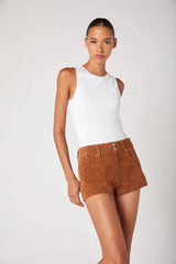 Indiana Suede Micro Shorts