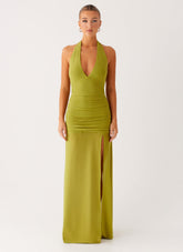 Island Muse Dress - Lime
