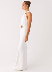 Juliander Knot Maxi Dress - White