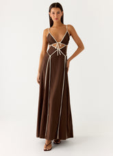 Kerli Maxi Dress - Cool Chocolate