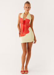 Know You Better Mini Dress - Scarlet Floral