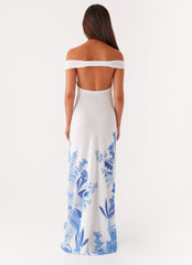 Krissa Maxi Dress - Blue Floral