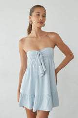 Lyric Babydoll Tie Mini Dress