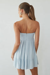 Lyric Babydoll Tie Mini Dress