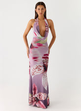 Like You Better Maxi Dress - Ombre Floral Affair