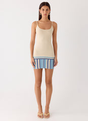 Lion Heart Knit Mini Dress - Ivory