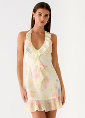 Log In Mini Dress - Spring Meadow