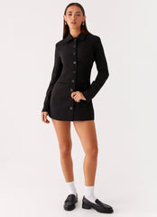 Memphis Blazer Mini Dress - Black