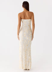 Minni Sequin Maxi Dress - Ivory