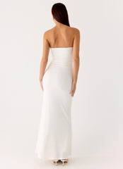 Party After Party Shell Maxi Dress - White