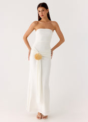 Party After Party Shell Maxi Dress - White