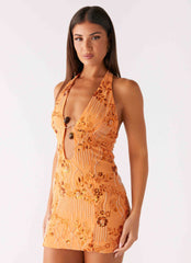 Phia Mini Dress - Orange