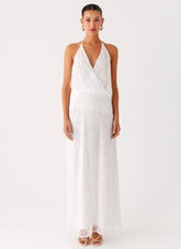 Reinhart Halter Maxi Dress - White