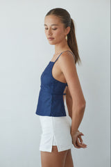Sharen Open Back Tank Top