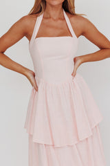 Shaya Tiered Ruffle Maxi Dress Pink