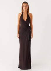 So Chic Maxi Dress - Cool Chocolate