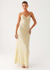 Truly Mine Maxi Dress - Yellow
