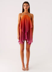 Twin Flame Mini Dress - Orange Gradient