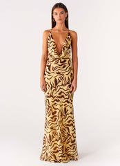 Viva Lune Maxi Dress - Laguna Print