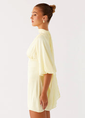 Mary Mini Dress - Yellow