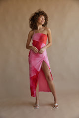 Aurora One Shoulder Mesh Maxi Dress