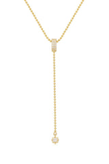 LUV AJ Ball Chain Lariat Necklace
